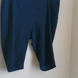 Faded Glory Shorts Women XL Dark Blue Bermuda Academia Resort Vacation Y2K Denim